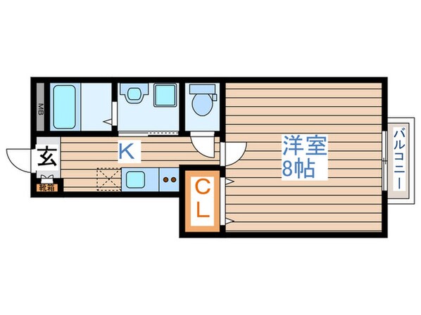 アスコット薬師堂西の物件間取画像